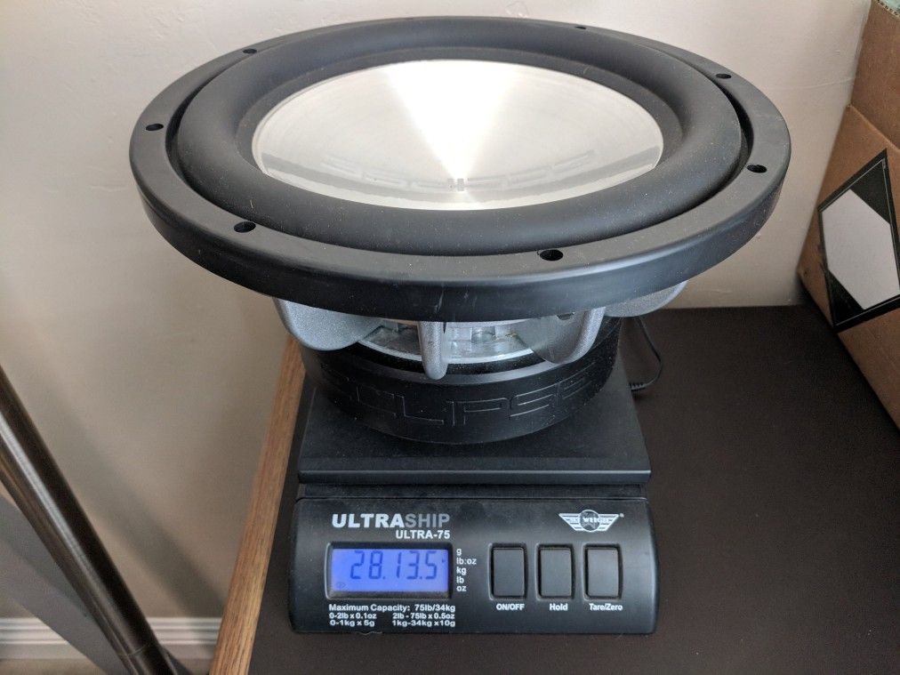 Eclipse 88120 DVC Aluminum 12" Subwoofer 12 Inch Sub Vintage Rare MTX