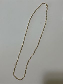 Necklace Chain Gold Color 9.5 Inches Long with Lobster Clasp. Small/Medium Rope