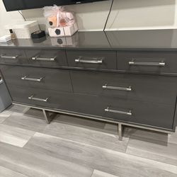 Three piece dresser and two nightstands