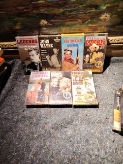 John Wayne Classics VHS Tapes 7 In Lot 