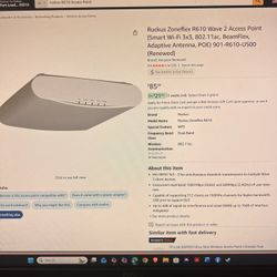 Ruckus Zoneflex R610 Wave 2 Access Point
