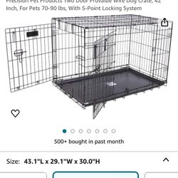 Large Dog Crate Collapsible 