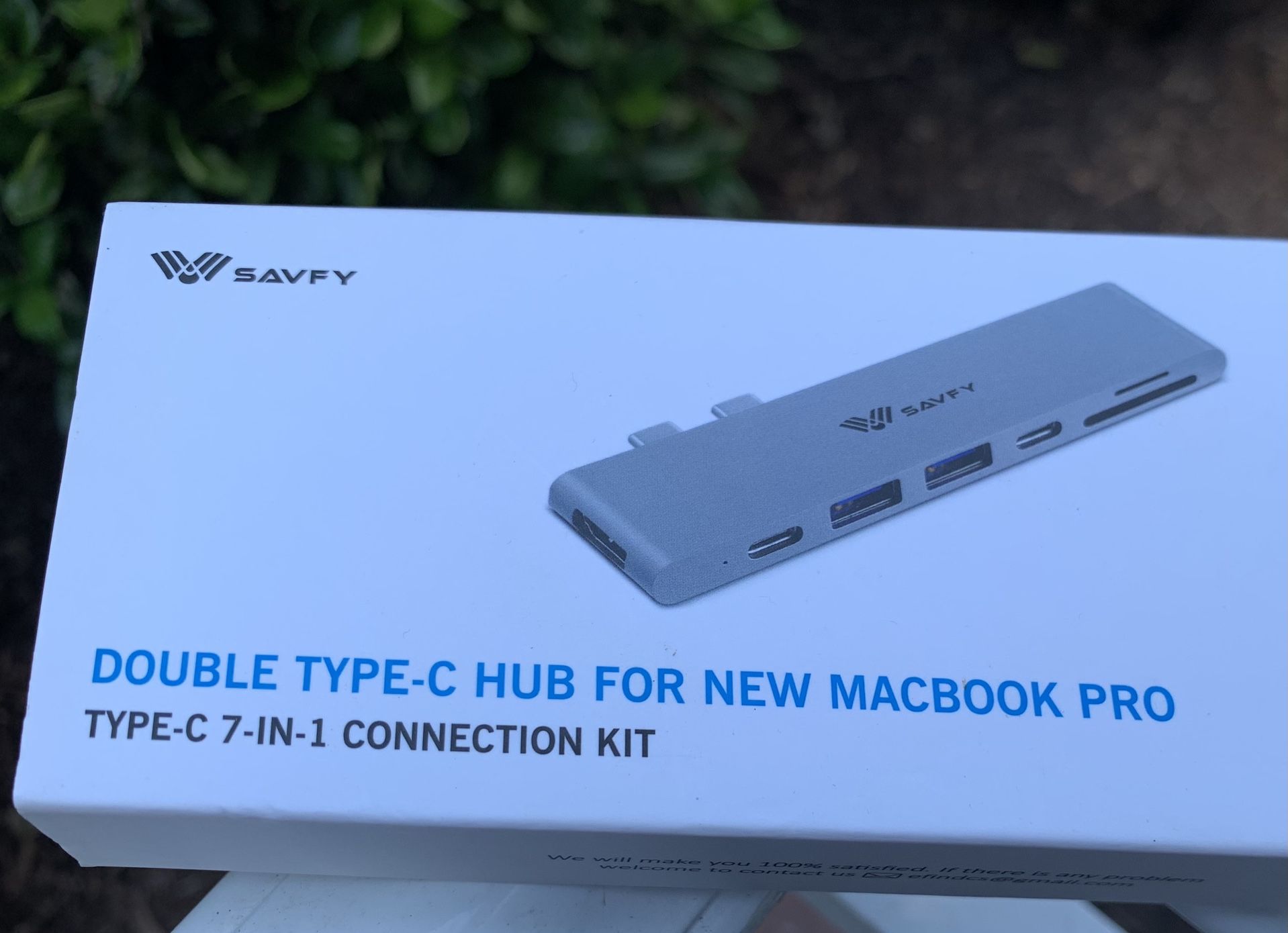 7 in 1 USB C hub with power delivery