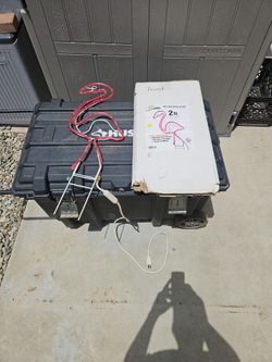 Pink flamingo light