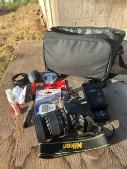Nikon D3200 DSLR Camera Kit – 18–55 VR mm Lens + Accessories – $225 OBO