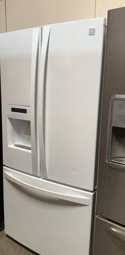 Kenmore 3 Door  Counter Depth White Refrigerator With Water and Ice Maker
