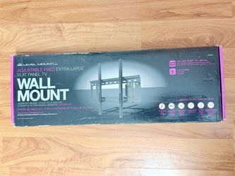 Mount Adjustable Fixed XL TV Wall Mount for 26”–85” TVs – New/Open Box