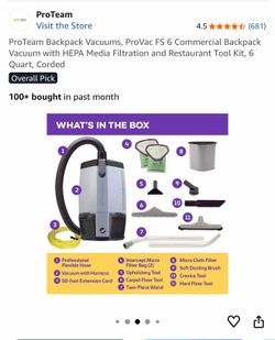 Backpack vaccumm