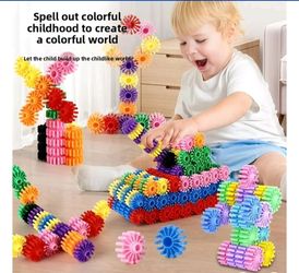 Gear‑Shaped Interlocking Building Blocks Set, Safe Plastic 3D DIY STEM Construction Toy, Creative Educational Play for Boys & Girls Ages 3+