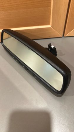 Self dimming mirror with home link
