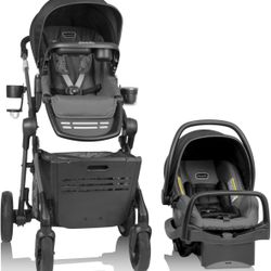 Evenflo Pivot Troop Child and Pet Modular Travel System (Rhodesboro Black)