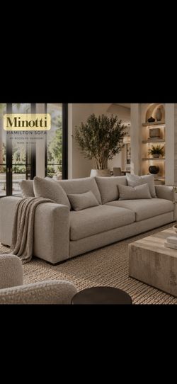 MINOTTI HAMILTON 92” SOFA | ITALIAN LUXURY | RETAIL $12,000+