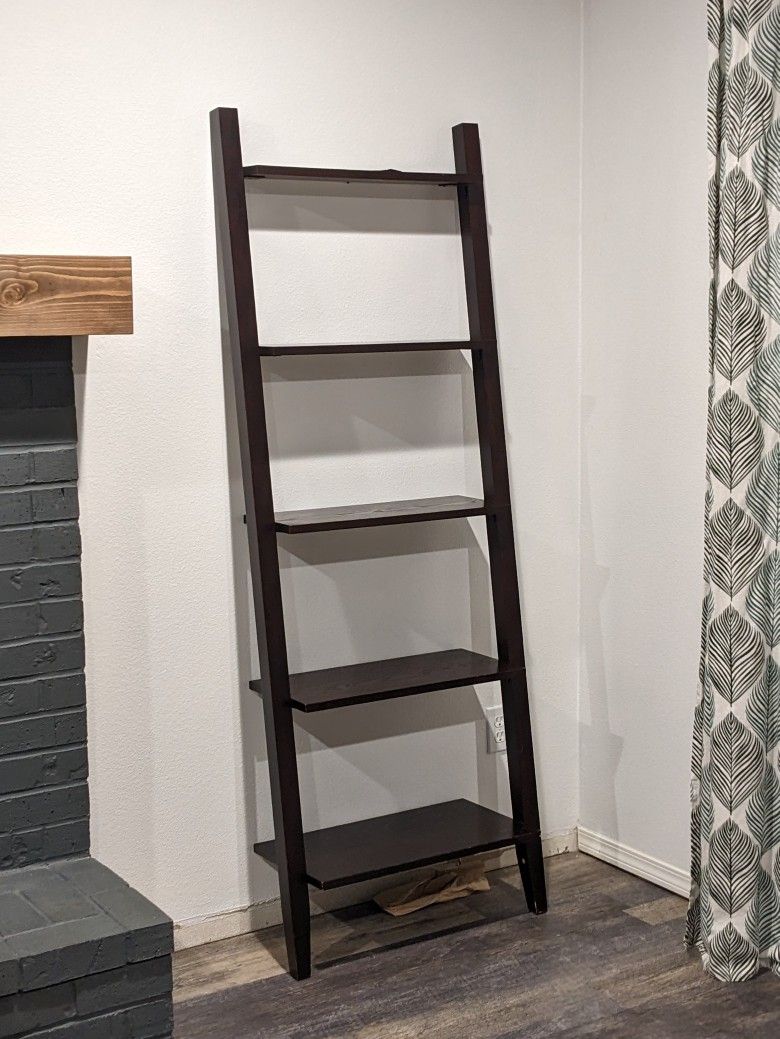 Solid Wood Ladder Shelf
