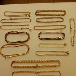 Assortment Of Necklace Chains