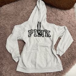 Victoria’s Secret PINK Logo Collection Light Gray Hoodie Thumbnail