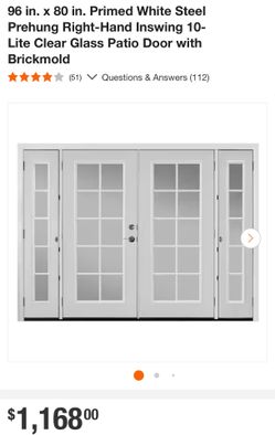 French door with side lights