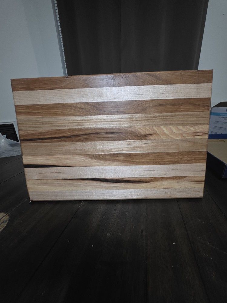 Hand Crafted Maple And Hickory Cutting Board