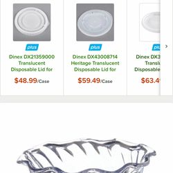 Dinex Turnbury 5 oz. Clear Plastic Tulip Swirl Bowl (72pcs)