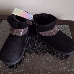 Black Suede Ankle Boots 