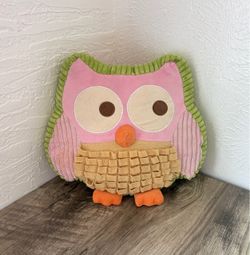 Circo 2011 pink & green textured decorative throw pillow stuffed animal