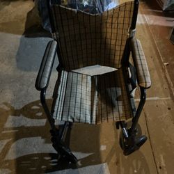 Plaid Wheel Chair 