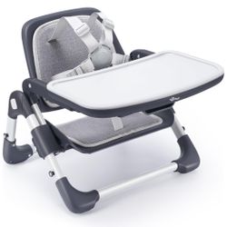 Brand New Adjustable Booster Seat with Removable Tray for 6-36 months