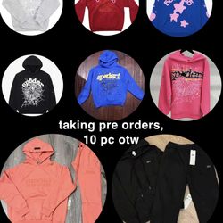 sp5der worldwide hoodies, essentials fear of god, alo set