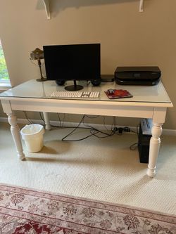 White desk
