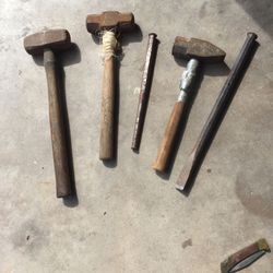 Assorted Hammers pry bars $5 To 11 Dollars