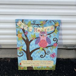 Kids Owl Canvas