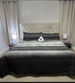 King  Or Two Twins - With Mattress Bed