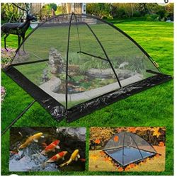 Happybuy Pond Cover Dome, 13x17 FT Garden Pond Net, 1/2 inch Mesh Dome Pond Net 