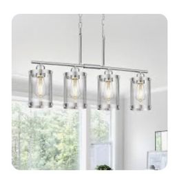 Osimir 4-Light Kitchen Island Lighting Brushed Nickel Linear 