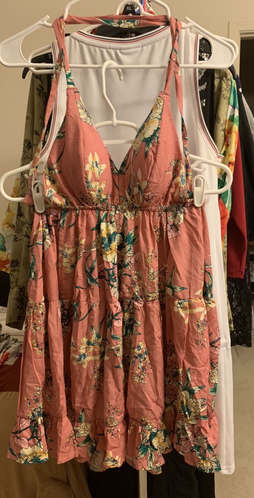 Pink Sexy Doll Dress with Built In Bra