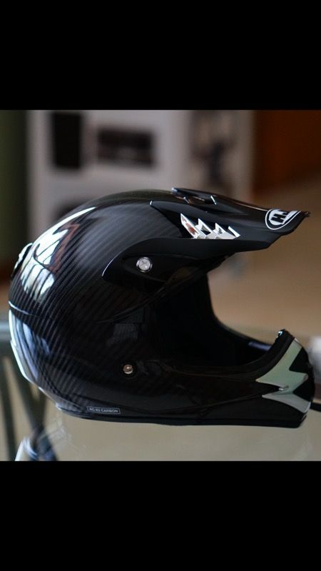 Dirt bike helmet hjc carbon fiber
