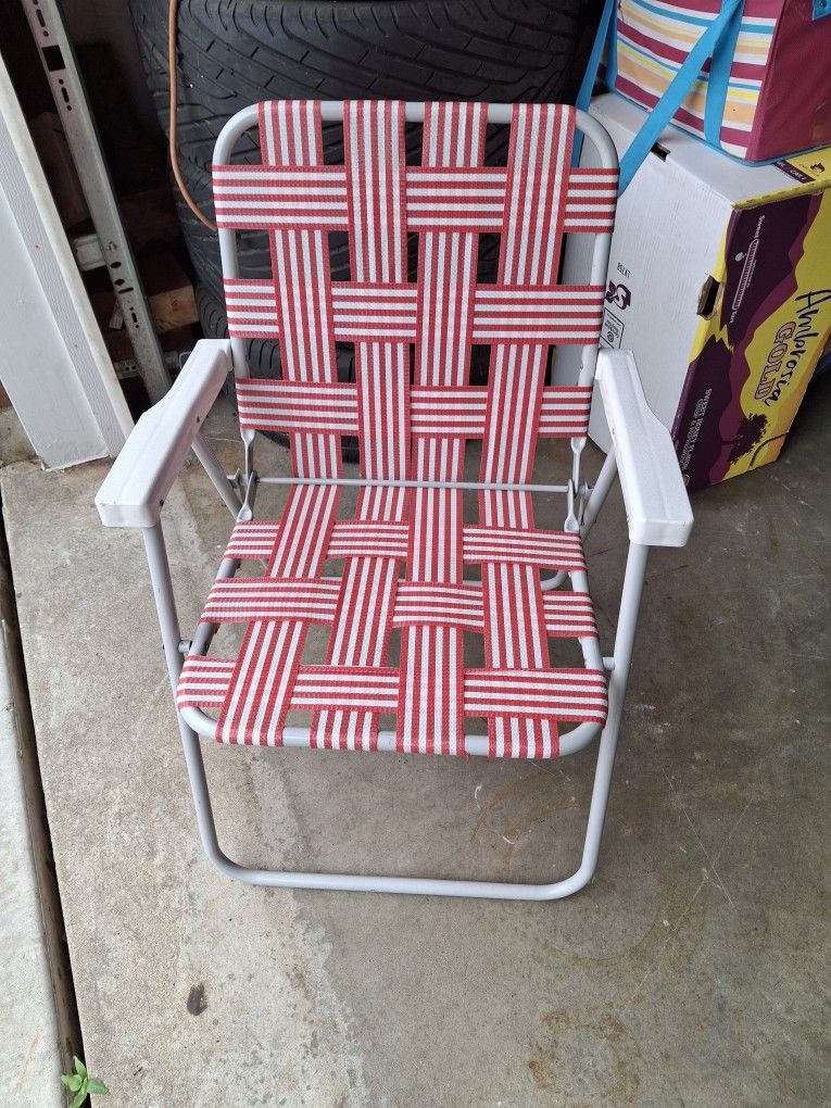 Webbed Aluminum Lawn Chair