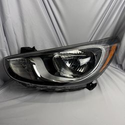 2015 2016 2017 Hyundai Accent Halogen Headlight W/O Projector DRIVER LEFT SIDE 