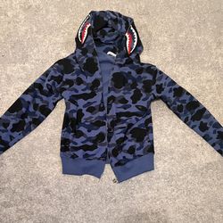 Bape Blue Shark Hoodie