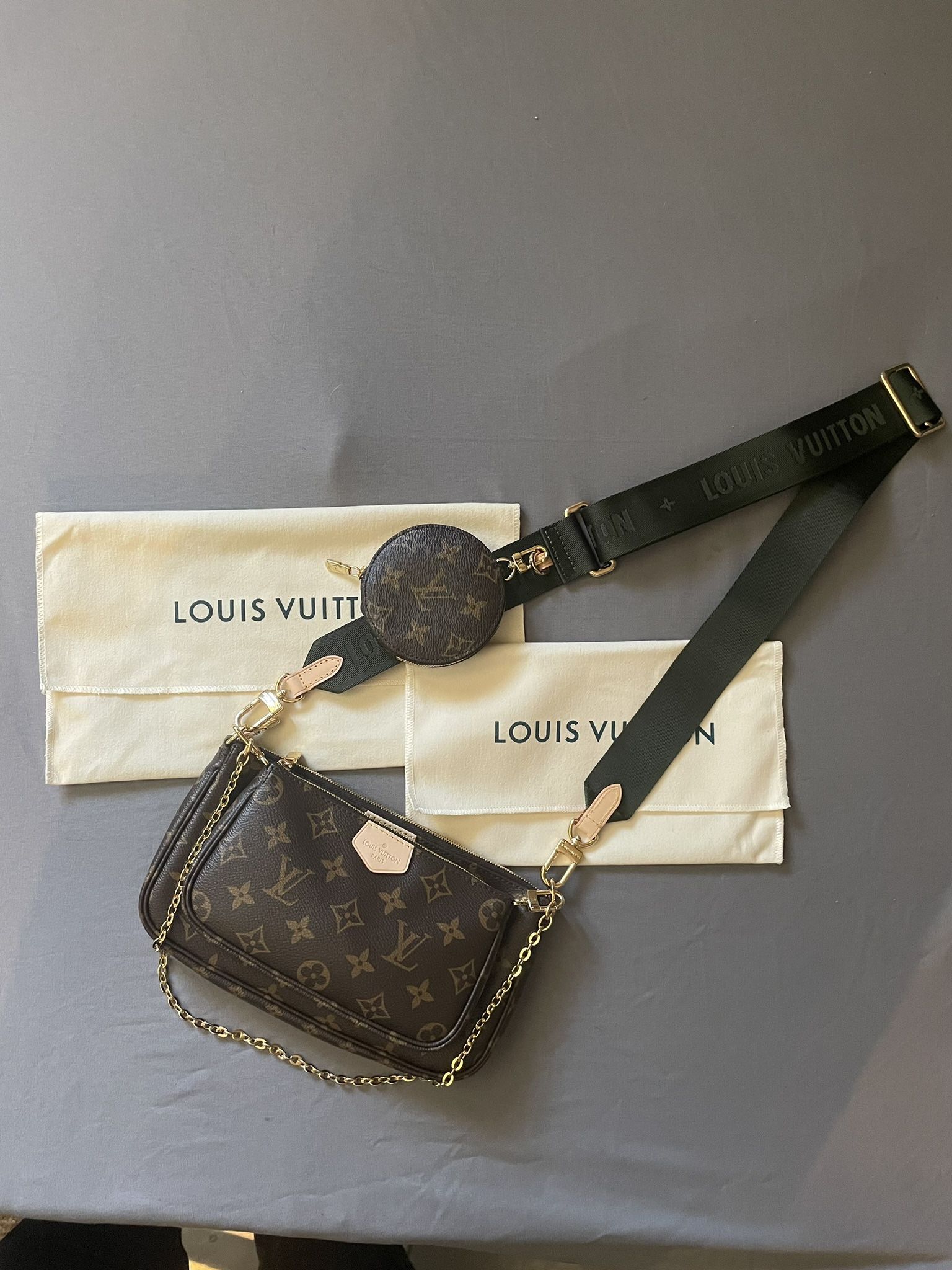 BRAND NEW - Louis Vuitton Multi Pochette Accessiores Khaki