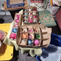 SHINY BRITE.....26 Mercury Ornaments Various Sizes,Styles & Colors