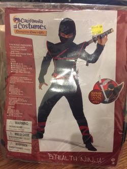Boys Ninja Costume Size 8-10