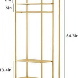MAIKAILUN Gold Clothing Rack