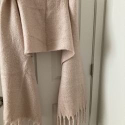 Chilean Pink Wool Shawl Wrap