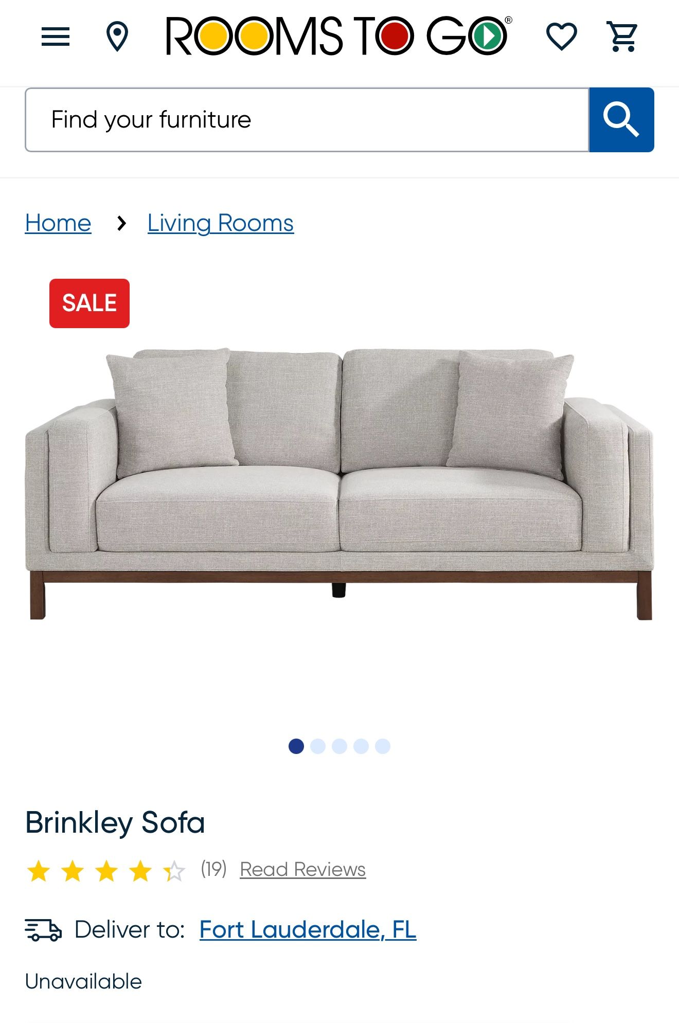 Rooms To Go Couch Brinkley sofa