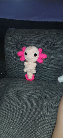 Handmade Crochet Axolotl Amigurumi Plush