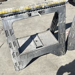 Plastic sawhorses