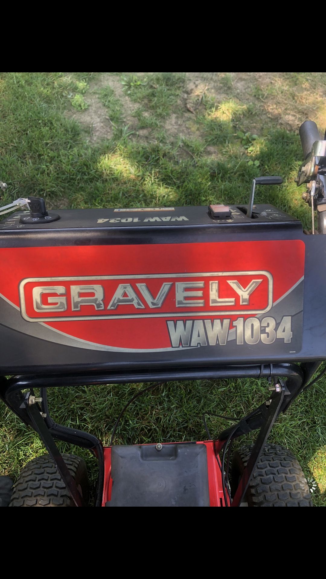 34” Gravely walk behind mower