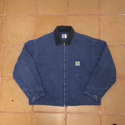 Carhartt J60 PTL 1998 Detroit Jacket Aztec Blanket Lined USA Made Size XXL Rare 