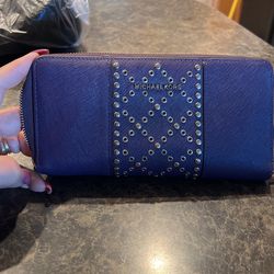 MK Long Purple Wallet