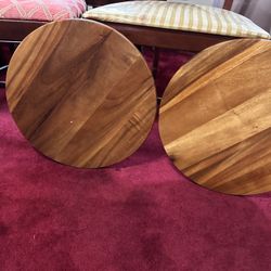 Lazy Suzan Wood Turntable trays 18” (2 pieces)